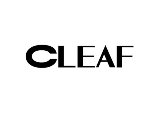 Cleaf-by-decolegno logo wit