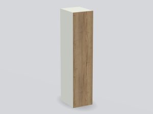 Hoge kast met deuren op maat (render van de indeling T1)