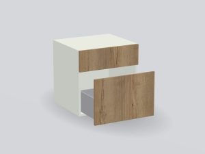 Wastafelonderkast op maat (render van de indeling G40)