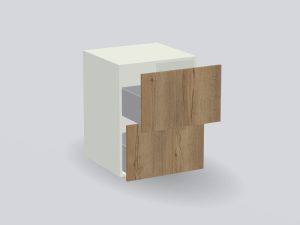 Onderkast met laden op maat (render van de indeling L2)