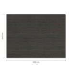 Corteccia Zwart (DecoLegno S176) — de plaat met zijn maat