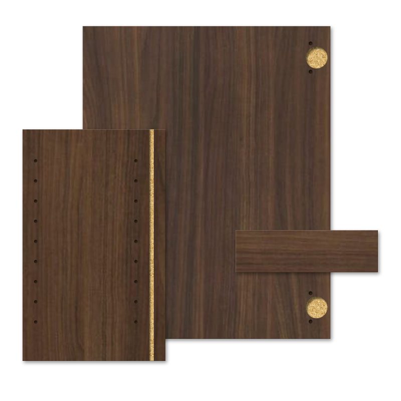 Walnotenhout (decolegno ls17 poro noce) — meubelpanelen op maat