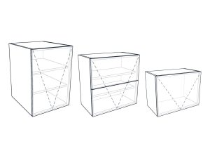 Meubelmodule met klep op maat