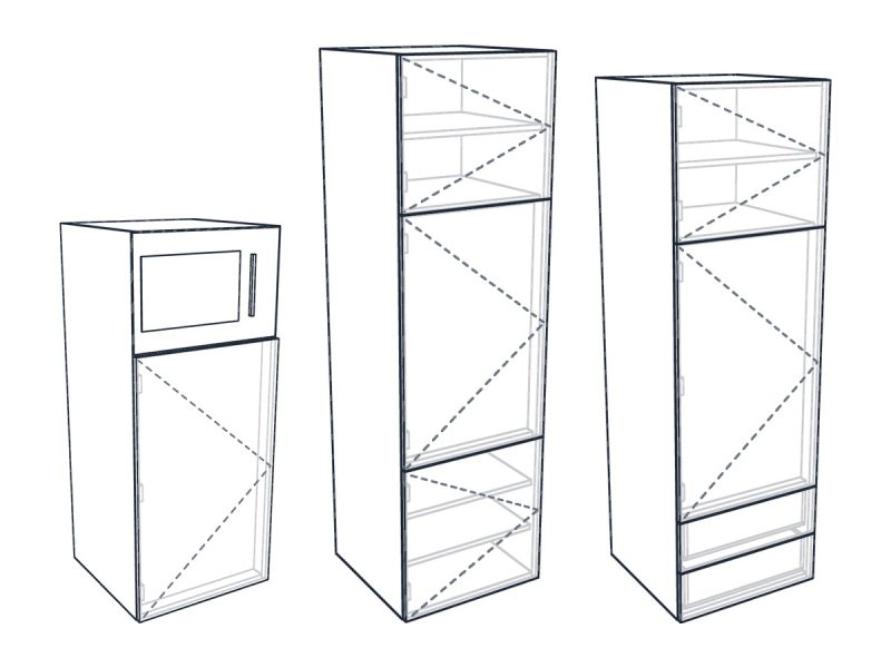 Mmf120-Keukenmodule-Voor-Koelkast-Op-Maat Keukenmodule voor koelkast op maat