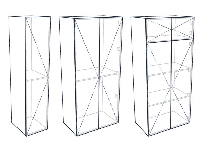 Mmf330-Hoge-Kast-Met-Deuren-Op-Maat Hoge kast met deuren op maat